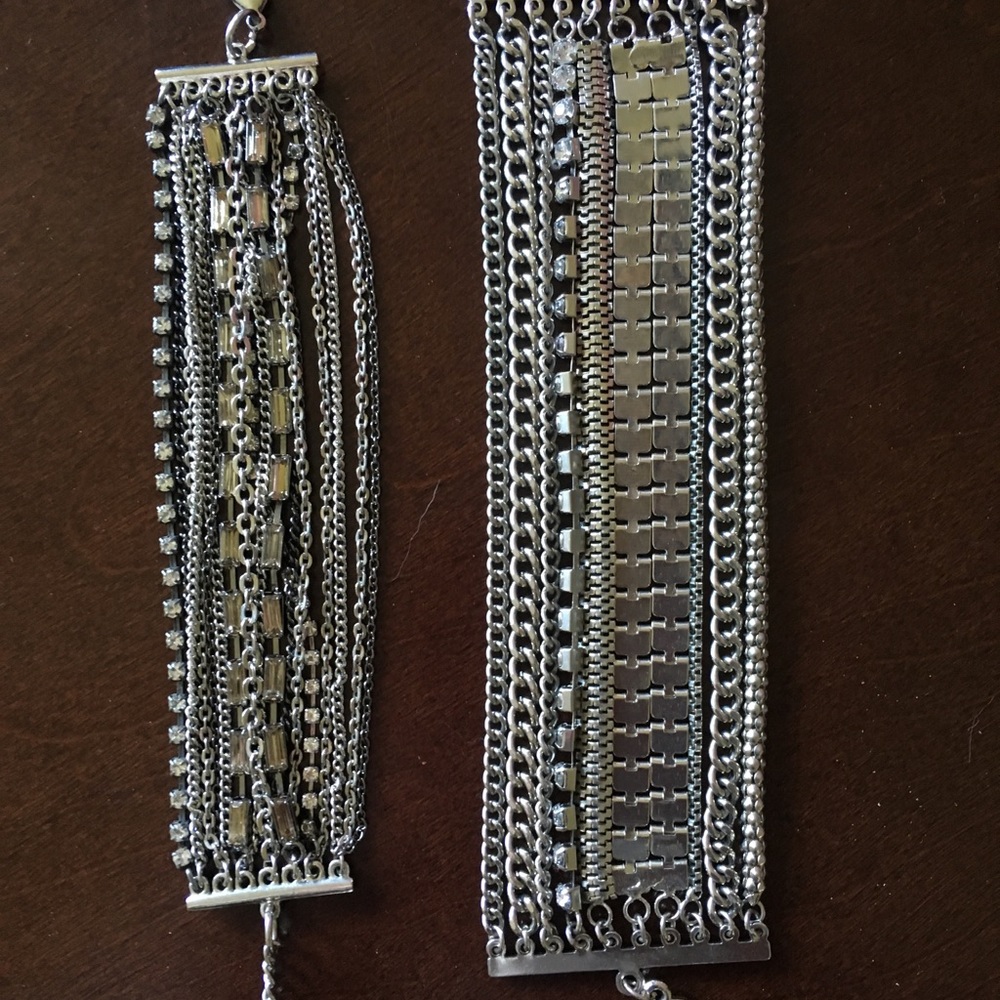 3 chain bracelets